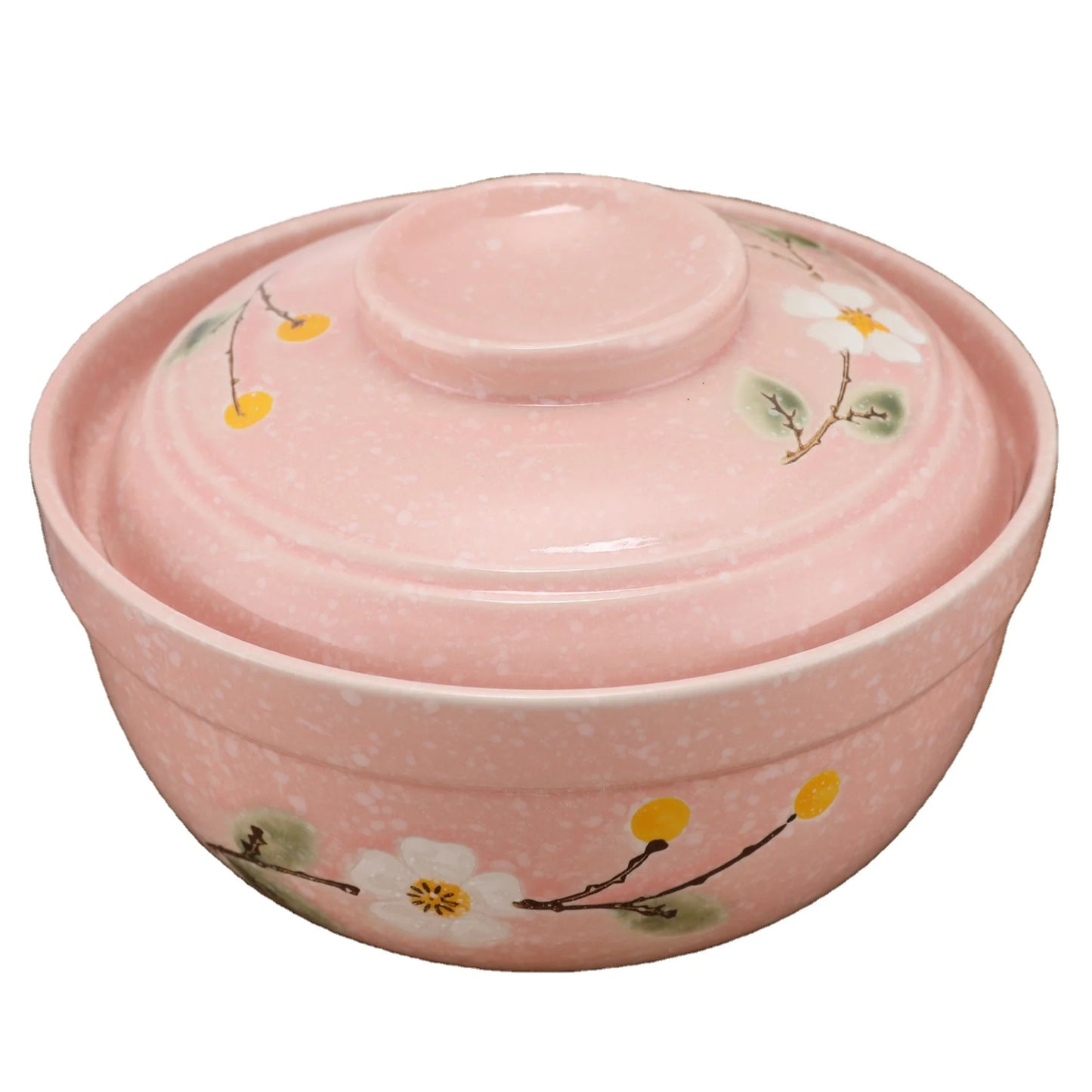 Food Grade multifunctional  portable food serving bowl with lid deep soup bowl  rice ceramic  bowl