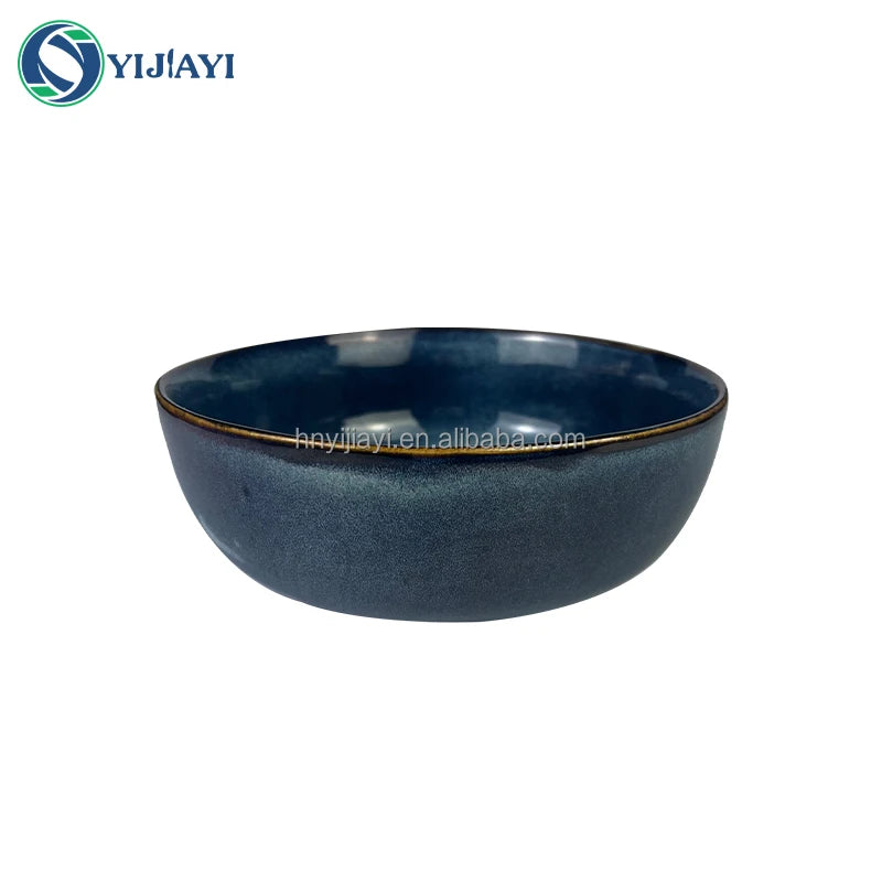 wholesale custom ceramic nordic mug cup Stone Color Glazed Stoneware Ceramic Dinnerware soup bowl dinner sets