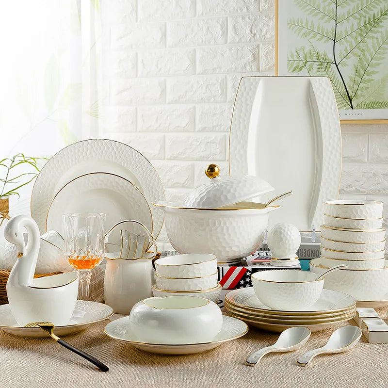 Cheap Price Unique Plate British Porcelain Dinner Sets