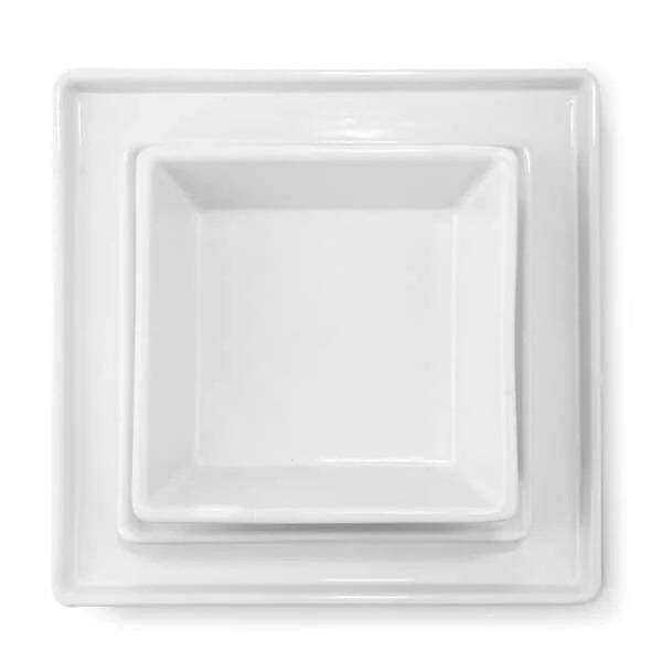 White rectangular ceramic bakeware sets High temperature resistance and no deformation porcelain Square baking dish