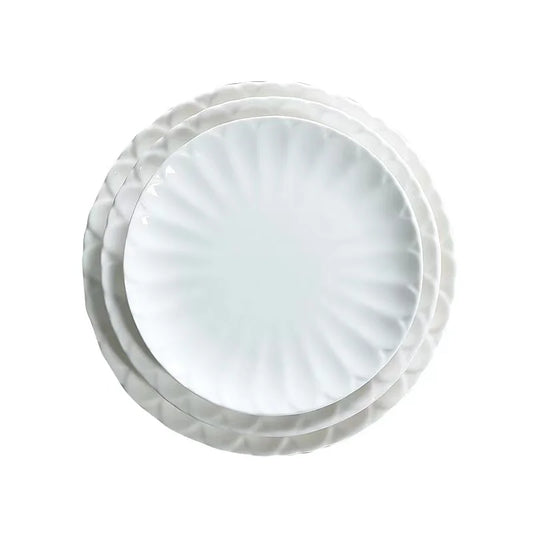 Hotel Tableware Direct Sell Modern Classic Luxury Kitchen Cabinet Ceramic Plates in Stock