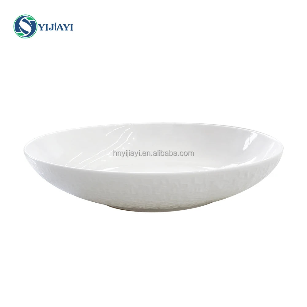 wholesale 1ton White ceramic ton mix dishes plates tableware assiettes blancs dore en tonnes in bulk