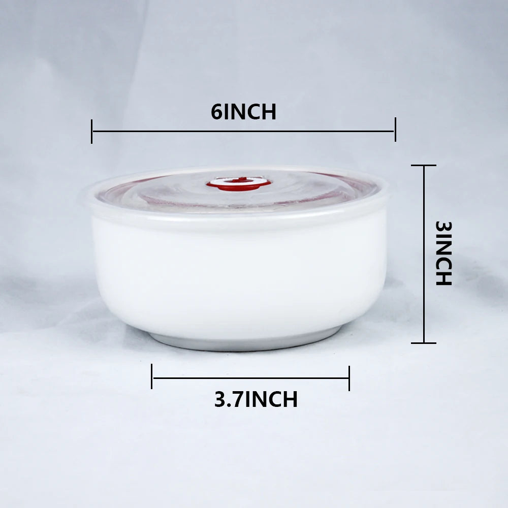 China Factory Price Ceramic Fresh Seal Bowl With Lid For Preservation