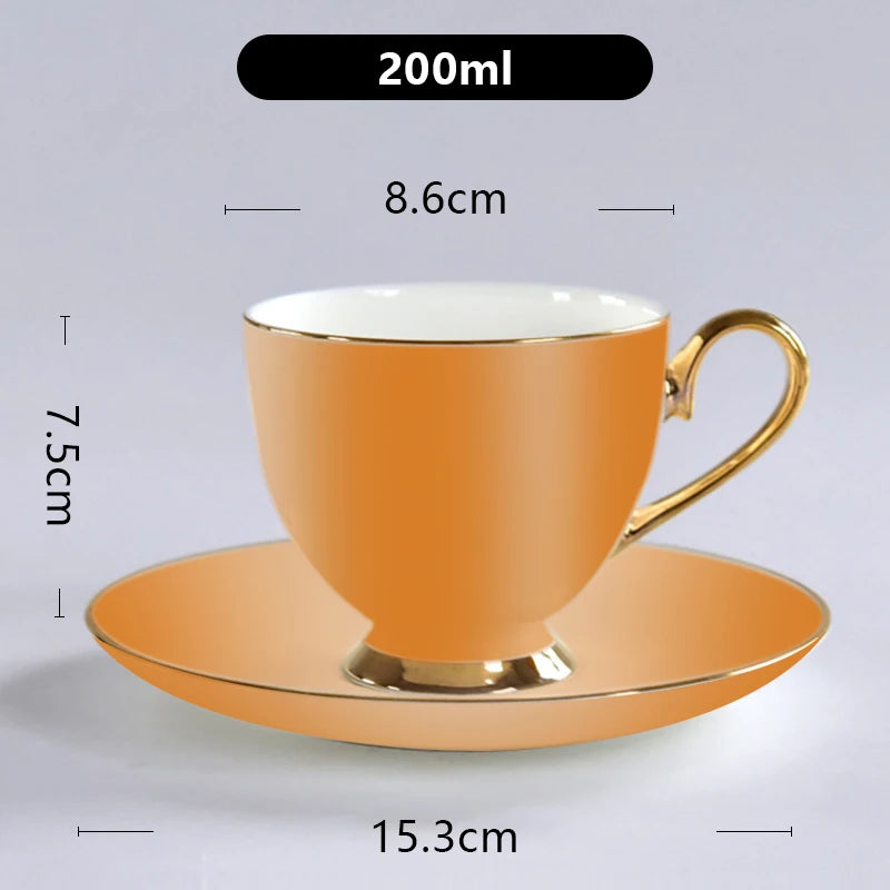 black gold espresso cup new gold color luxury coffee cup and saucer set coffee tea cup with saucer