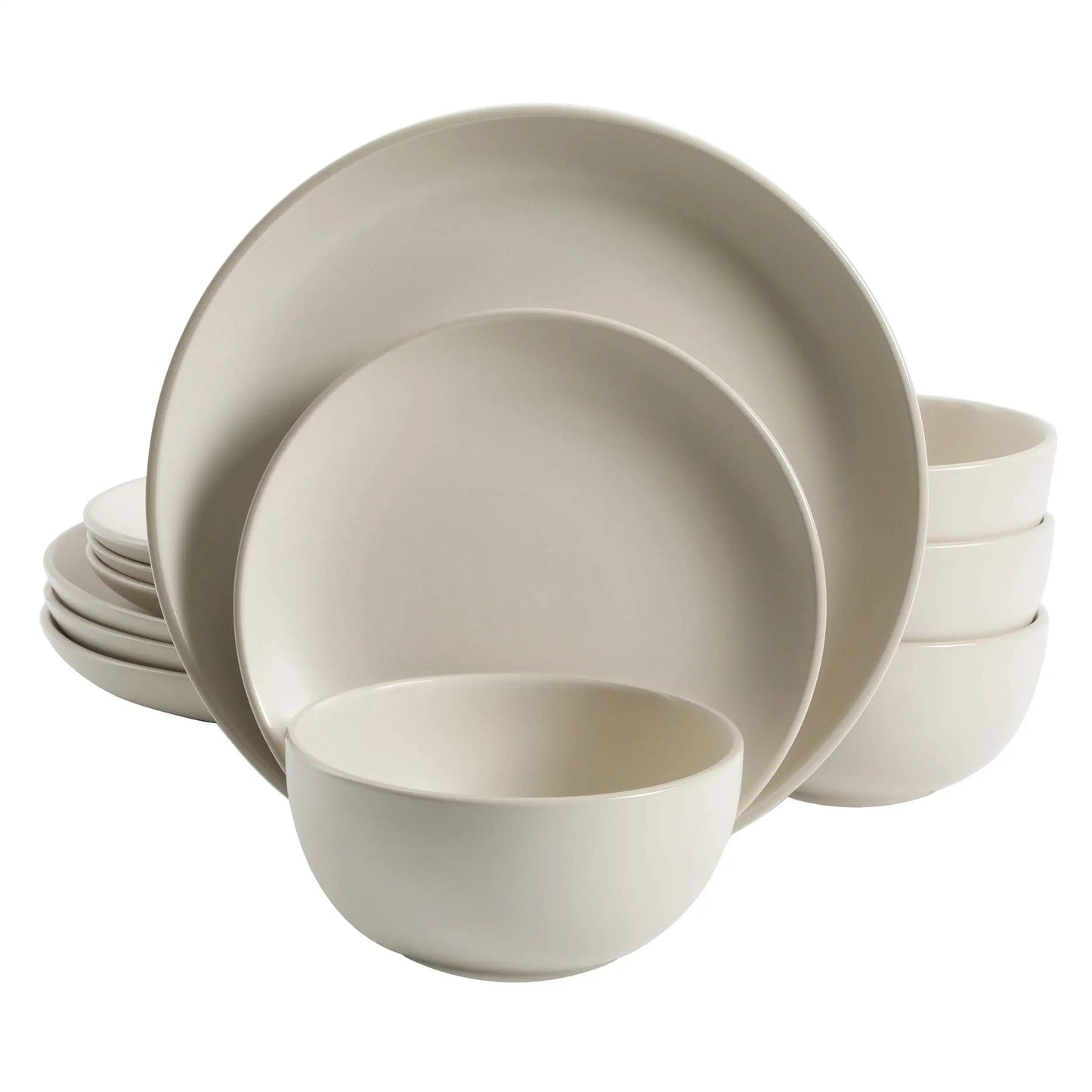 16 / 24 pcs dinner set pakistan Matte Gray Color Tableware Dinnerware Set Service For 4 or 6