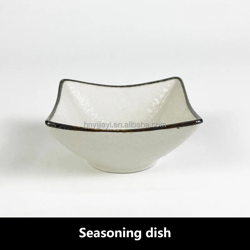 Ceramic Soy Sauce Dish Japanese Style Dinnerware Stoneware Dishes For Restaurant Small Dish Ceram Dip