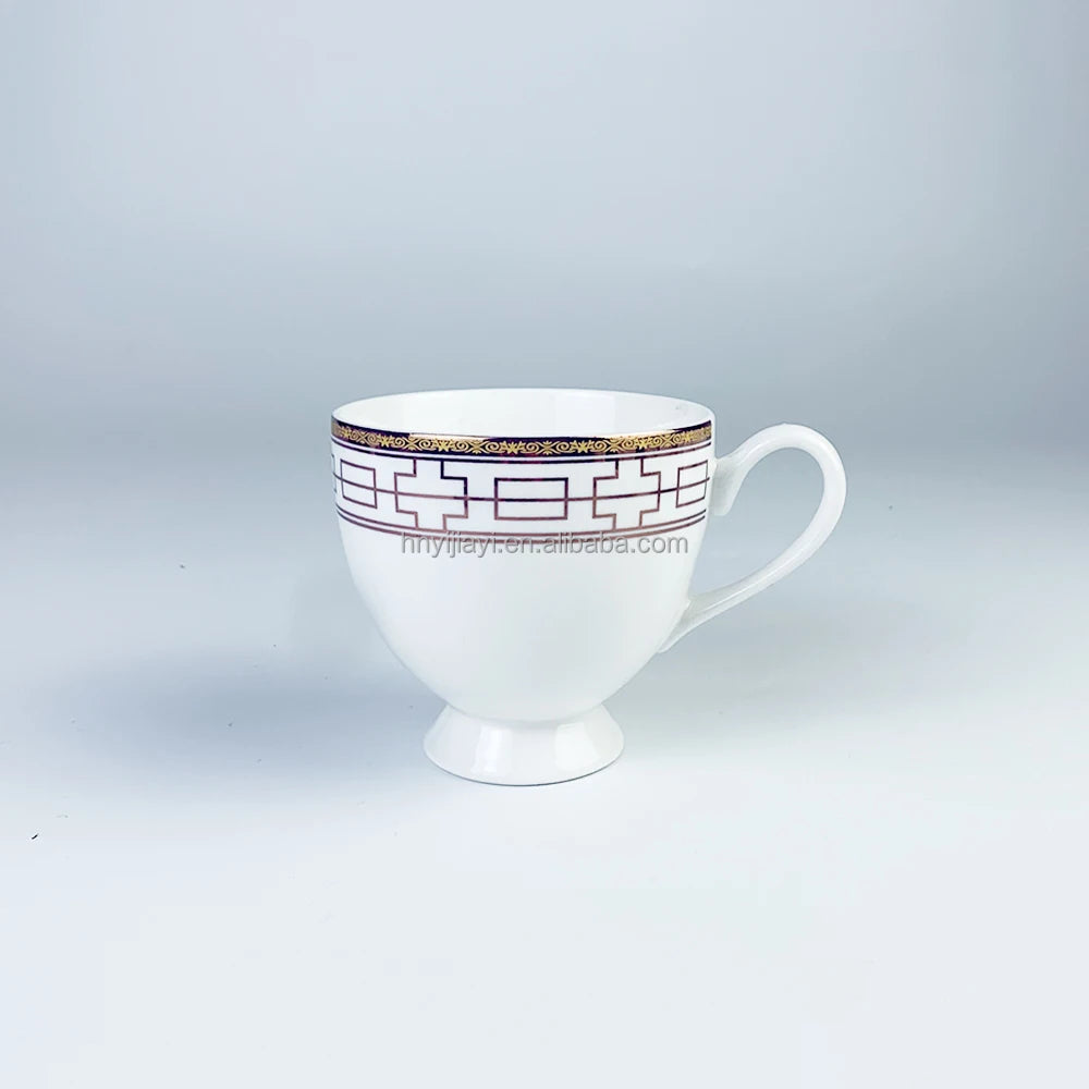 Wholesale manufacturing in China  bar bone china tea cup cafe fine porcelain tea pot ceramic Coffee mugs sets