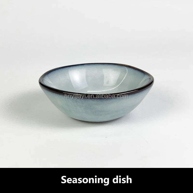 Ceramic Soy Sauce Dish Japanese Style Dinnerware Stoneware Dishes For Restaurant Small Dish Ceram Dip