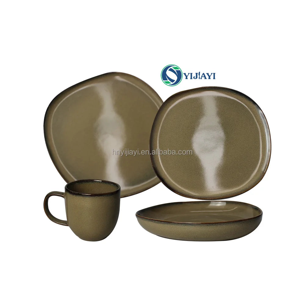 service de table complet juego de vajillas set di stoviglie luxury set tableware ceramics glaze blue