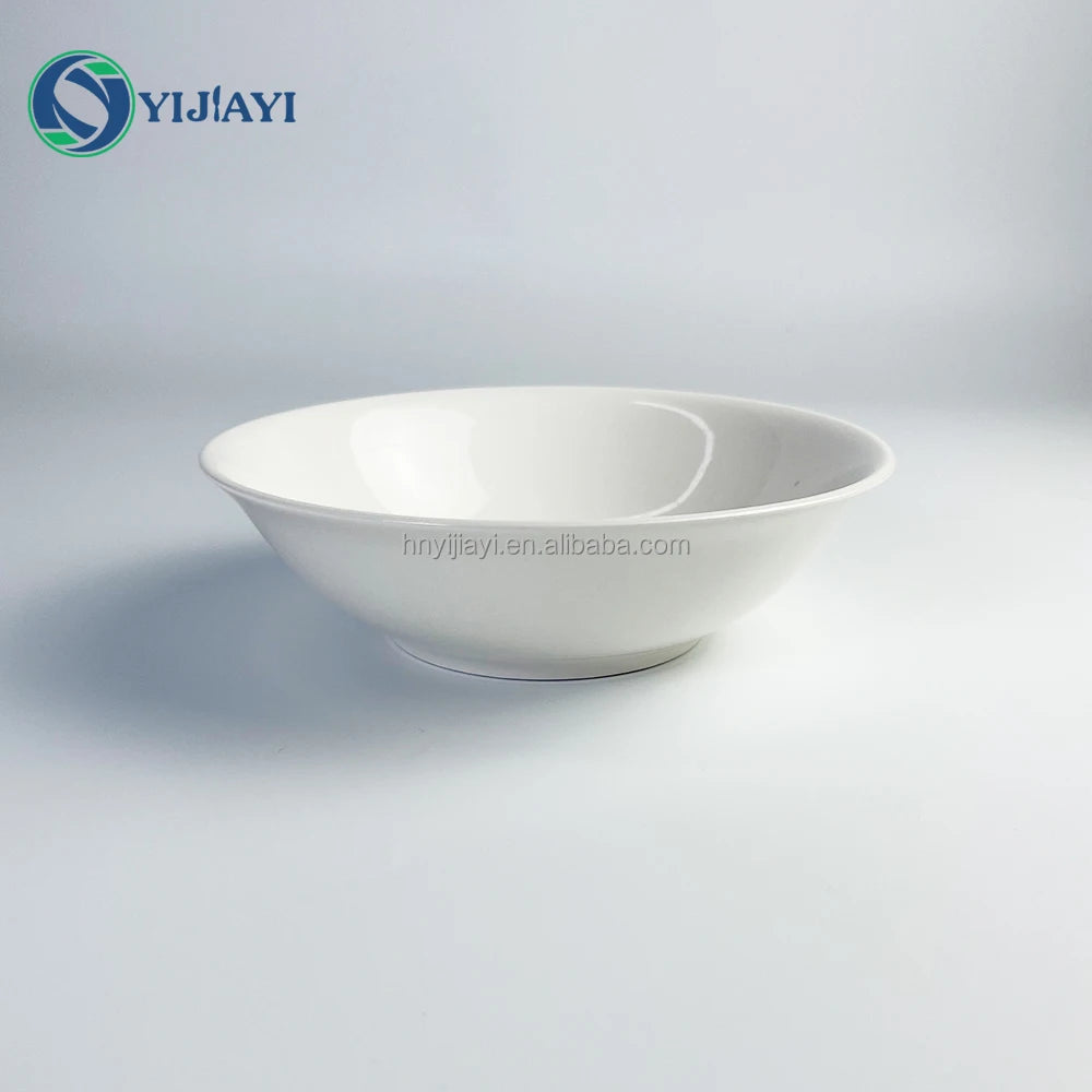 JIUWANG wholesale White ceramic  dishes restaurant  tableware sets assiettes blancs dore en tonnes in bulk