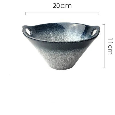 Popular custom microwave japanese ceramic noodle ramen bowl with high quality glaze cute fun for chinese korean japan restaurant