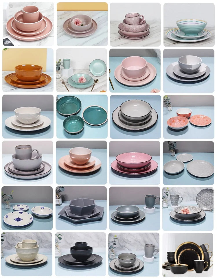 Factory Bulk Sell Stocked White Ceramic Plate Porcelain Plain Matte glazed glaze Sell  By Ton Ceramic Plates & ceramic dish