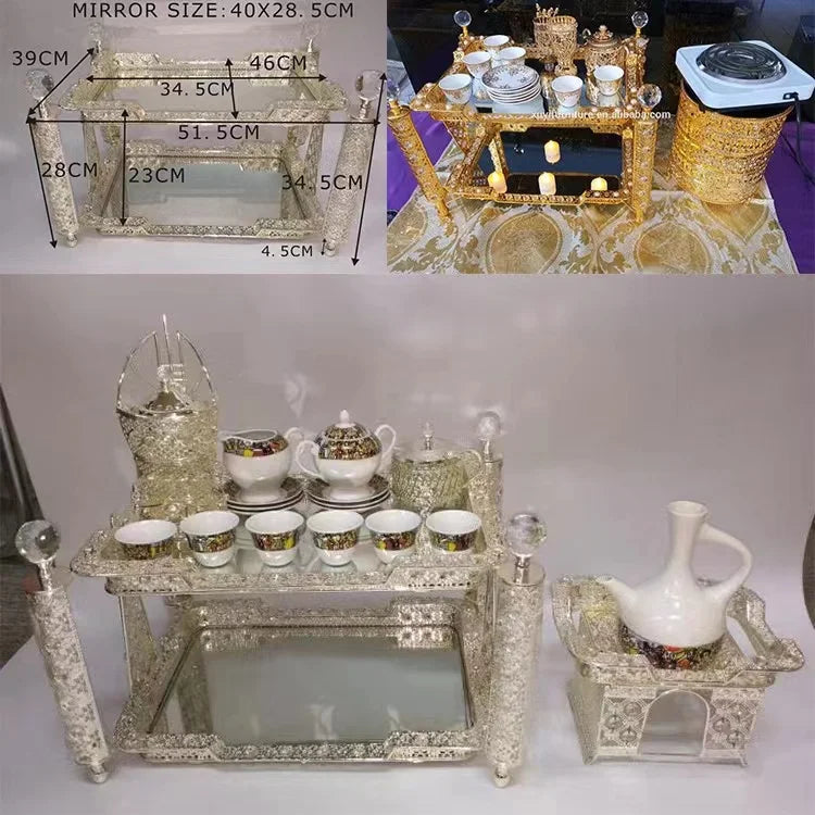 top seller ethiopian metal coffee tray set with cup and saucer tea sets coffee tables coffee