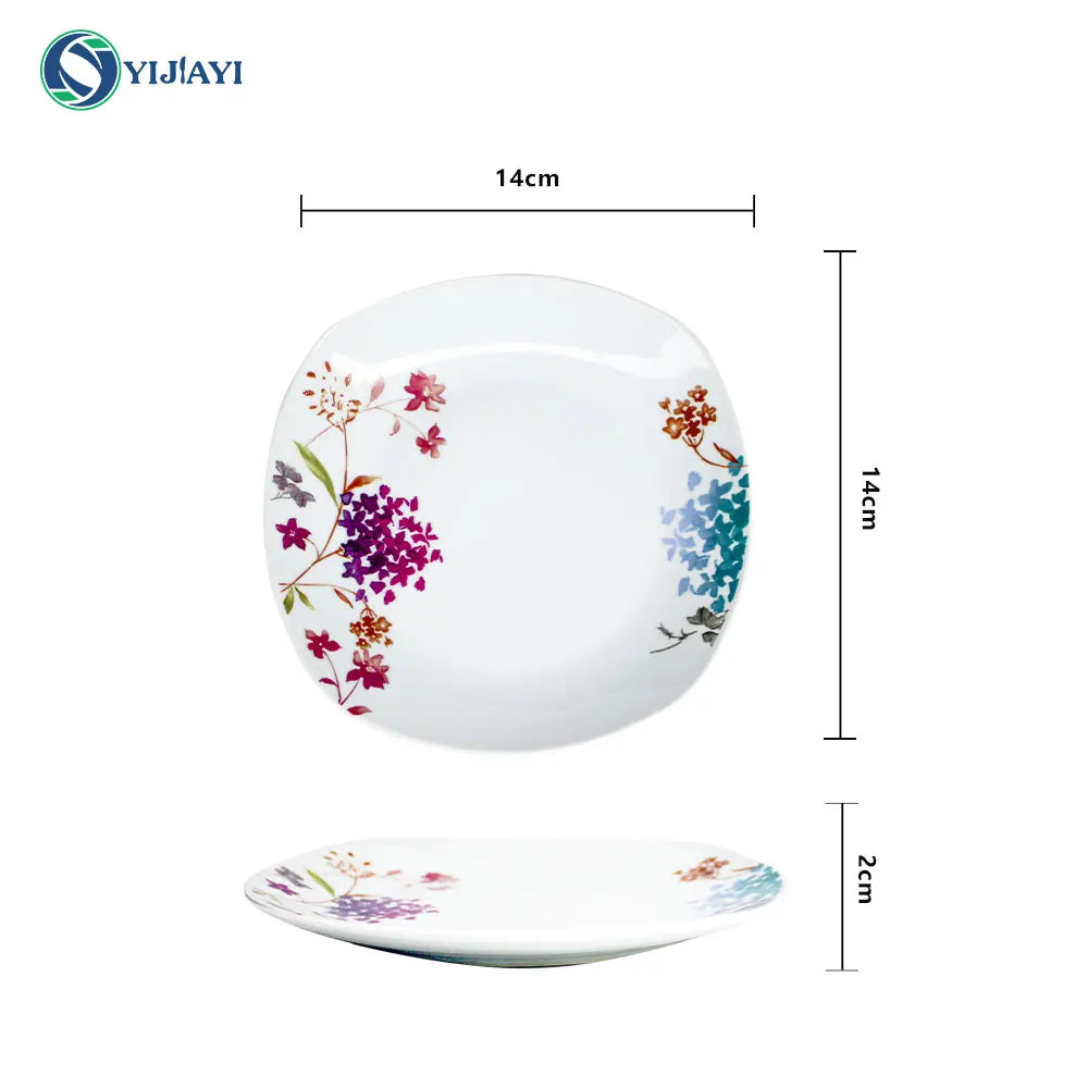 JIUWANG Wholesale Cheap Ceramic Round Customize Wedding Mug Bone China Tea Pakistan Dinnerware Set dinner set 72 pcs