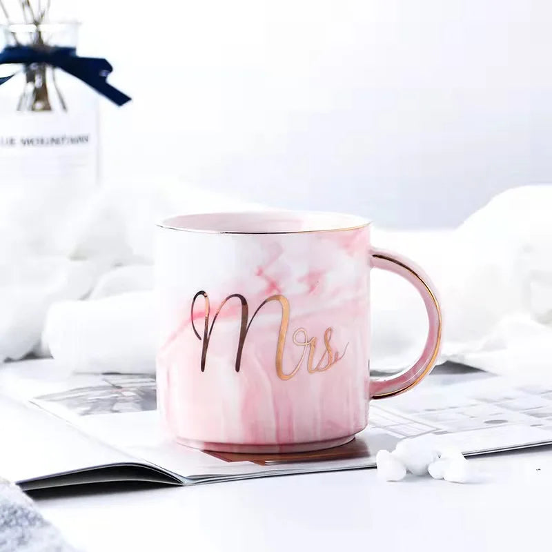 Mugs Marble Nordic Moscow Mule Reusable Custom Print Enamel Porcelain Tea Sublimation Ceramic Coffee Tumblers Cups Mugs With Log